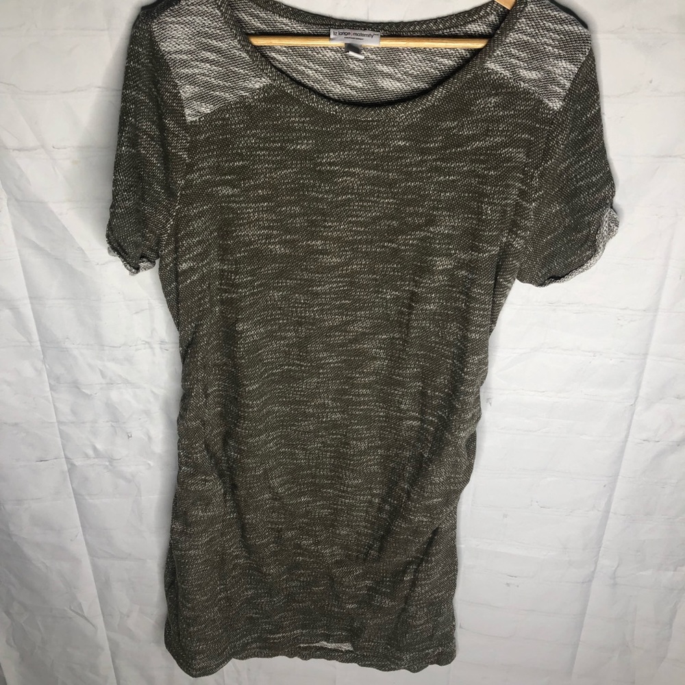 Liz Lange Maternity for Target Women Green Casual Knee Length Dress Size XL